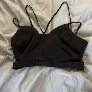 Black crop top